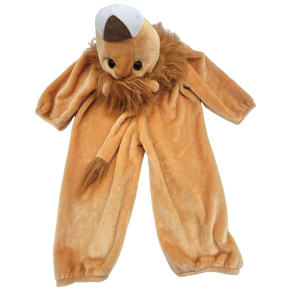 Fantasy World SOFT Lion Baby 12-18 Months Costume Zip Front Plush Hooded Animal - Picture 3 of 4